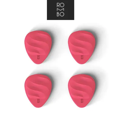 Rombo 롬보 Waves Strawberry Red 피크 (1.25mm) (4개입)