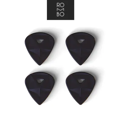 Rombo 롬보 Diamond Graphite Black 피크 (2mm) (4개입)