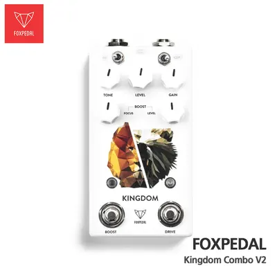 Fox Pedal 이펙터 Kingdom Comdo V2 (Transparent Overdrive / MOSFET Boost)