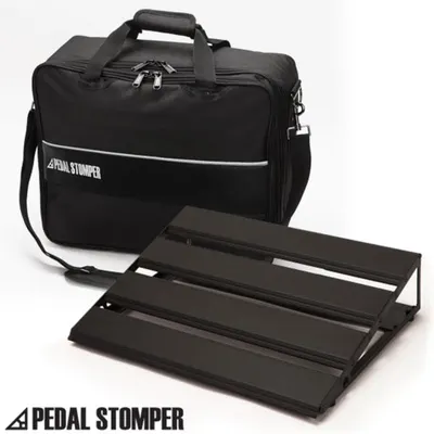 [PedalStomper] M46-BK - Master 46 Black with Deluxe Case - 페달스톰퍼 마스터(4단프레임) 46cm, 블랙보드 & 디럭스 케이스 - 페달보드, 이펙터보드