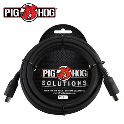 PIG HOG 미디 케이블 Tour Grade Solutions 4.5m Midi Cable (PMID15)