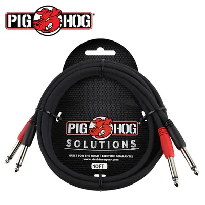 PIG HOG 듀얼 오디오 케이블  3m Dual Audio Cable (PD-21410)