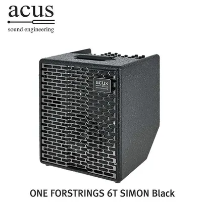 ACUS 어쿠스틱 기타앰프 ONE FORSTRINGS 6T SIMON Black 130w