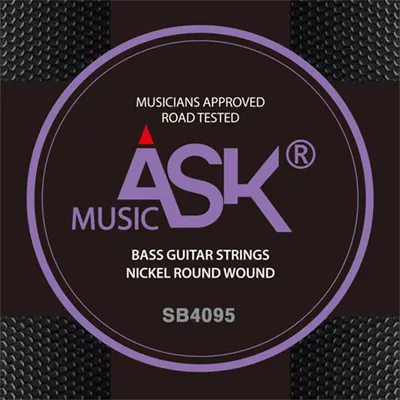 Askmusic 베이스기타 스트링 Nickel Round Wound SB4095  (040-095)
