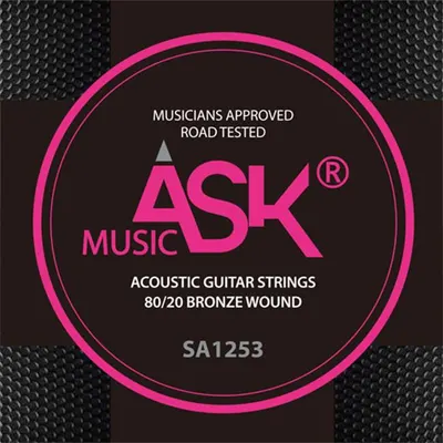 Askmusic 통기타 스트링 80/20 BRONZE SA1253 (12-53)