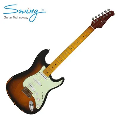 라카피니쉬 레릭의 고풍스러운 멋을 담아 돌아온 스윙의 베스트 모델! Swing 스윙 일렉기타 S-1R 2TS MN