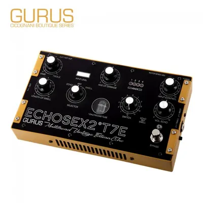 GURUS 이펙터 ECHOSEX 2º T7E 진공관 탑재 딜레이/에코 페달