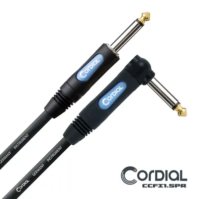 Cordial 악기 케이블 Essentials CCFI Black (1.5m~4.5m) 한쪽ㄱ자