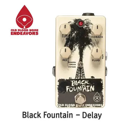 모던,오르간,빈티지 3가지 모드의 딜레이 페달. Old Blood Noise 올드 블러드 노이즈 Black Fountain 딜레이