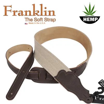 Franklin Natural Hemp Strap 스트랩 Chocolate End - (2 inch (5cm) FH2A-CH