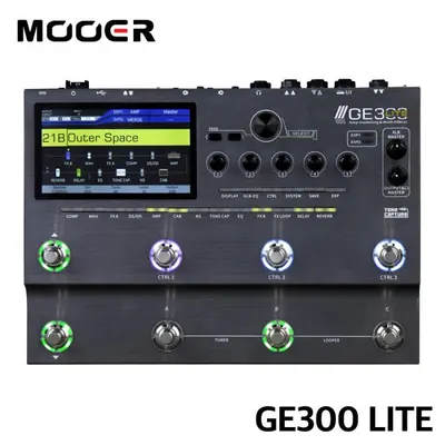 멀티이펙터의 새로운 기준 MOOER AUDIO 기타 멀티이펙터 GE300 Lite Multi Effects Processor