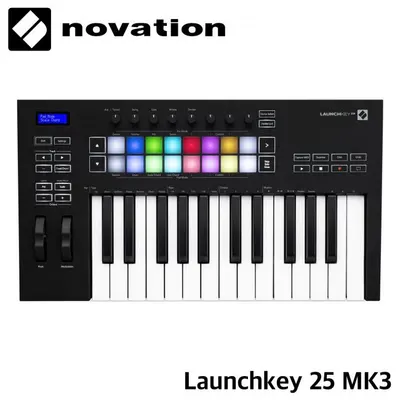 Novation 미디 키보드 컨트롤러 Launchkey 25 Mk3 마스터키보드