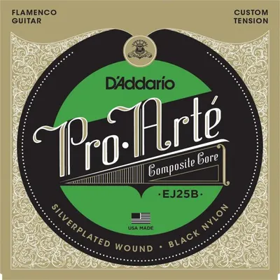 Daddario 클래식기타 스트링 Pro-Arte Black Nylon EJ25B [Flamenco]