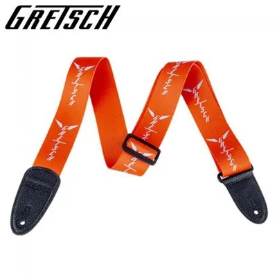 Gretsch Wings Straps - Orange / Grey