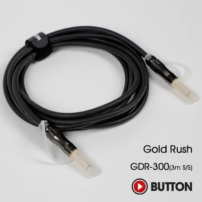 Button 악기케이블 Rush Cable GDR-300 (3M STRAIGH / straight)