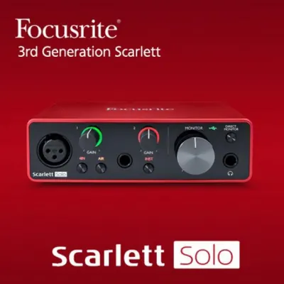Focusrite Scarlett Solo (3rd Gen) 스칼렛 USB 오디오인터페이스