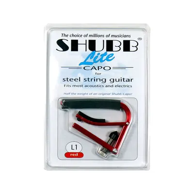 Shubb 가벼운 기타카포 Capo Lite L1R Red (Steel String)