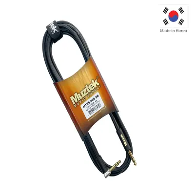 Muztek 케이블 TRS Stereo Cable 5m Straight+Right Angle MTRS-500SR