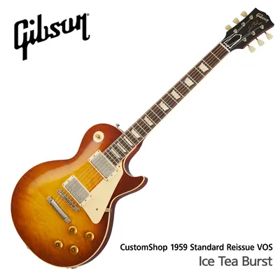 NEW 깁슨커스텀샵 Gibson USA Custom Shop Les Paul Custom 1959 Standard Reissue VOS Ice Tea Burst (LPR59VOITNH1)