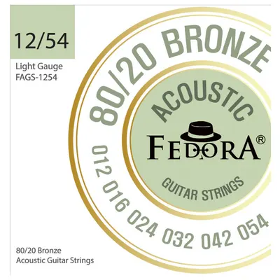 FEDORA 페도라 스트링 80/20브론즈 통기타줄 세트 FAGS-1254 (012-054 게이지)