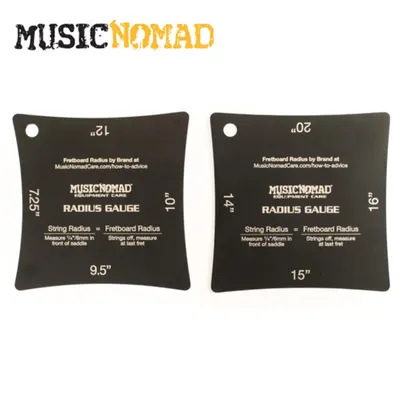 Music Nomad 뮤직 노마드 레디우스 게이지 체크 툴 Precision Radius Gauge Set - 2 Pak (MN603) 2개 한 셋트