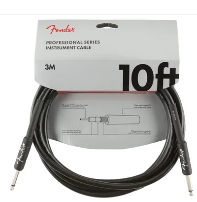 Fender 악기케이블 Professional Instrument Cable (Black/3m/SS) (099-0820-024)