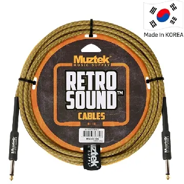 Muztek 악기케이블 Retro Sound Cable 3m [RS-300 TW]
