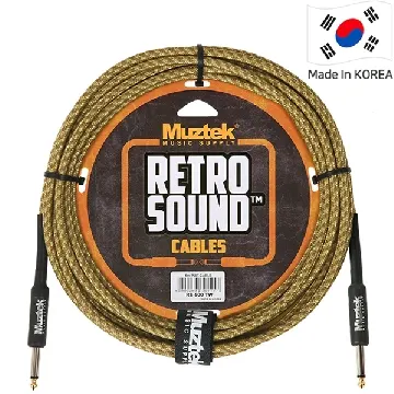 Muztek 악기케이블 Retro Sound Cable 5m [RS-500 TW]