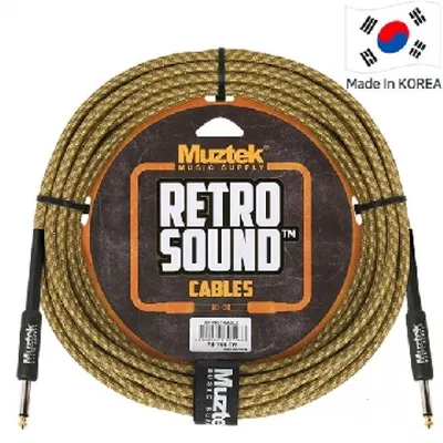 Muztek 악기케이블 Retro Sound Cable 7m [RS-700 TW]