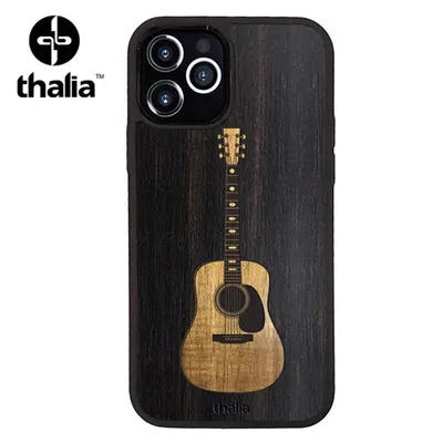 Thalia 아이폰 12 & 12 PRO 케이스 Black Ebony/Dreadnaught Inlaid Guitar