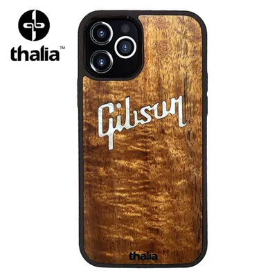 Thalia 아이폰 12 & 12 PRO 케이스 AAA Curly Hawaiian Koa/Gibson Logo