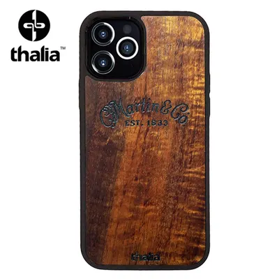 Thalia 아이폰 12 & 12 PRO 케이스 AAA Curly Hawaiian Koa/Martin Logo