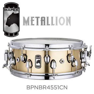 MAPEX 마펙스 스네어 Black Panther Snare METALLION (BPNBR4551CN)