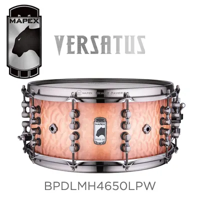 MAPEX 마펙스 스네어 Black Panther Snare RUSS MILLER VERSATUS Design Lab (BPDLMH4650LPW)