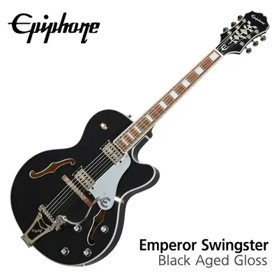 에피폰 Epiphone 일렉기타 Emperor Swingster Black Aged Gloss (ETS2BAGNB1)