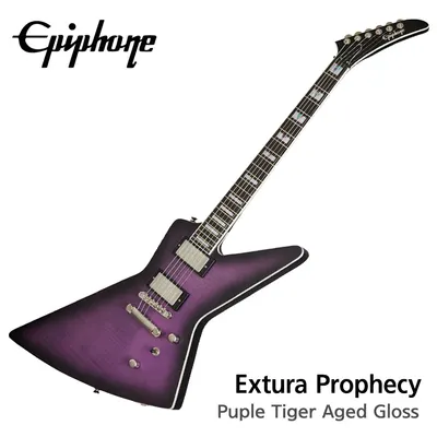 에피폰 Epiphone 일렉기타 Extura Prophecy Purple Tiger Aged Gloss (EIXYPTABNH1)