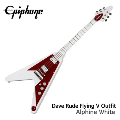 에피폰 Epiphone 일렉기타 Dave Rude Flying V Outfit Alphine White (EVDRAWCH1)