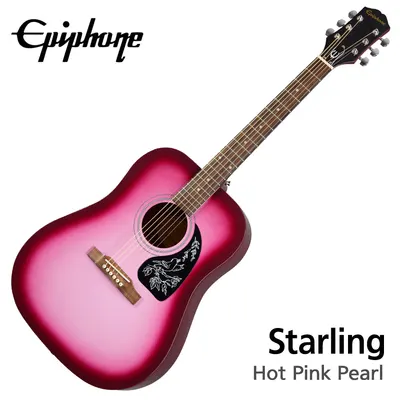 에피폰 Epiphone 통기타 Starling Hot Pink Pearl (EASTARHPPCH1)
