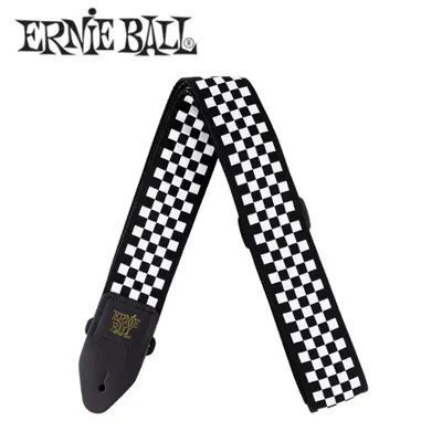 어니볼 Ernie Ball 스트랩 Black and White Checkered Strap [P04149]