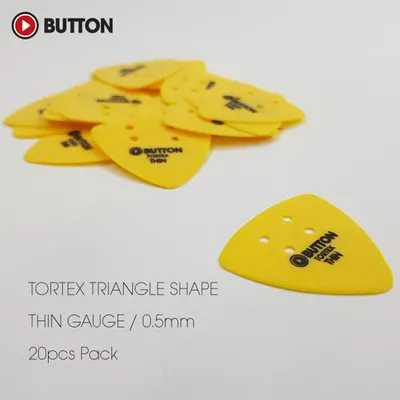 Button 버튼 Tortex Triangle Thin 0.5mm 피크 [BTT-20] (20개 한봉지)