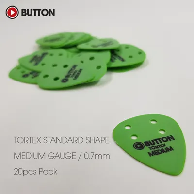 Button 버튼 Tortex Standard Medium 0.7mm 피크 [BTS-20] (20개 한봉지)