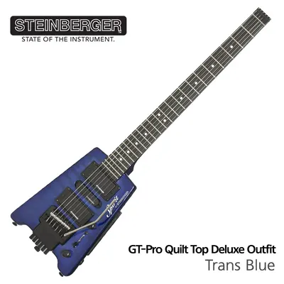 Steinberger 일렉기타 Spirit GT-PRO QUILT TOP DELUXE Outfit Trans Blue [GTPROQTL1]