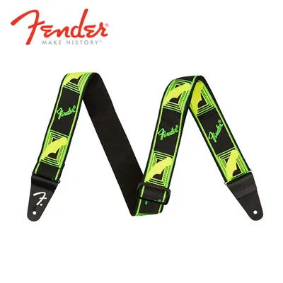 Fender 스트랩 Neon Monogrammed Strap Green/Yellow (099-0681-307)