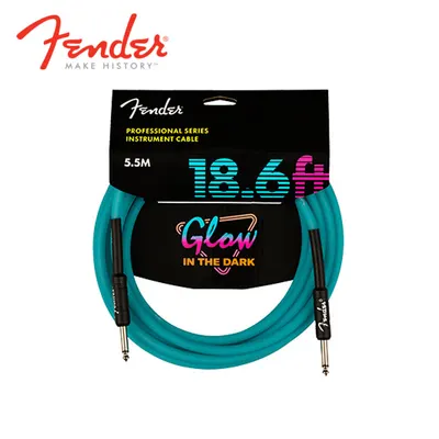 Fender 악기케이블 Pro Glow In the Dark Cable 18.6 Blue (099-0818-108)