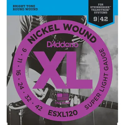 Daddario 다다리오 일렉기타줄 Super Light Double Ball-End [ESXL120] (009-042) 스테인버거전용 더블볼스트링
