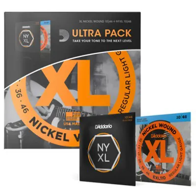 Daddario Ultra Pack 일렉기타 스트링 패키지 EXL110+NYXL1046 [010-046]