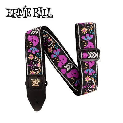 Ernie Ball 어니볼 스트랩 PURPLE BIRD LUPIN JACQUARD STRAP [P05331] (EBAC-331)