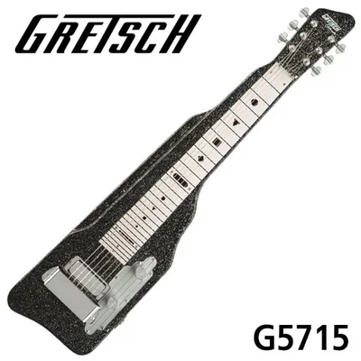 Gretsch 일렉기타 G5715 Lap Steel, Black Sparkle 랩스틸 기타 (하와이안 기타)
