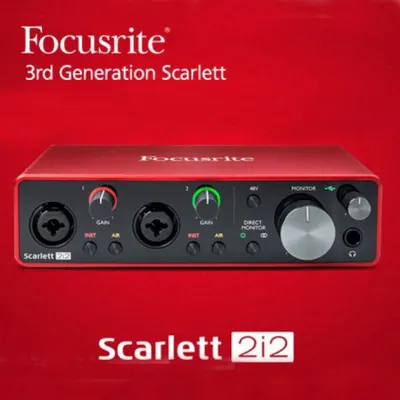 Focusrite Scarlett 2i2 (3rd Gen) 스칼렛 USB 오디오인터페이스