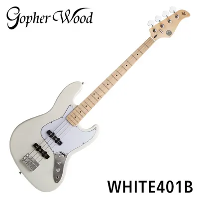 Gopher Wood 고퍼우드 베이스기타 WHITE401B